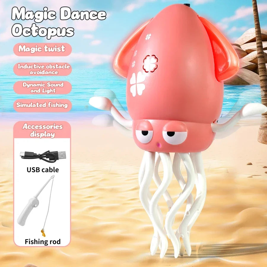 Electric Dancing Octopus Toy with Smart Obstacle Sensor
