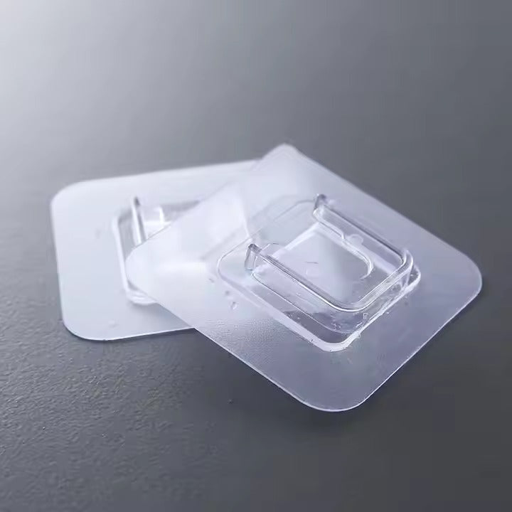 Double Hook Free Punching Strong Seamless Hook Waterproof Transparent