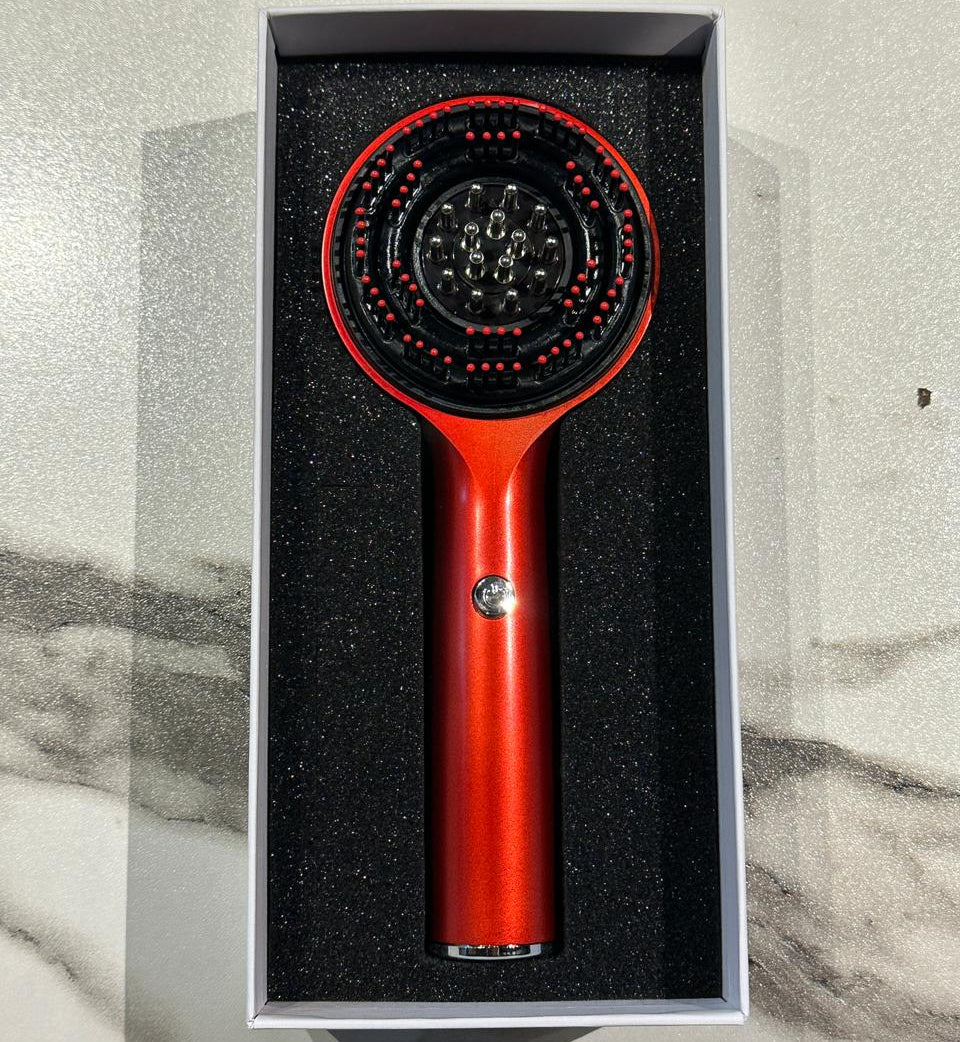 Electric Scalp Massage Comb ā With Vibration & LED Therapy Rechargeable