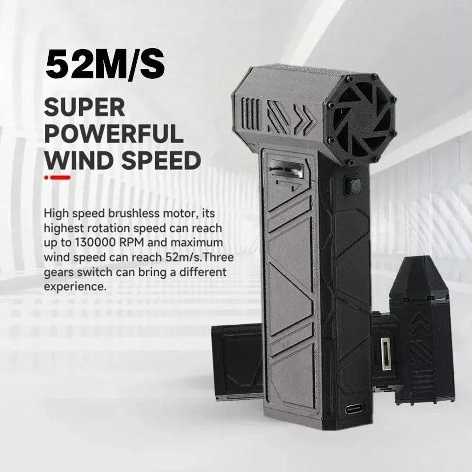130000RPM Turbo Jet Air Blower ā Rechargeable High-Speed Cordless Duster for Car, PC & Home Cleaning