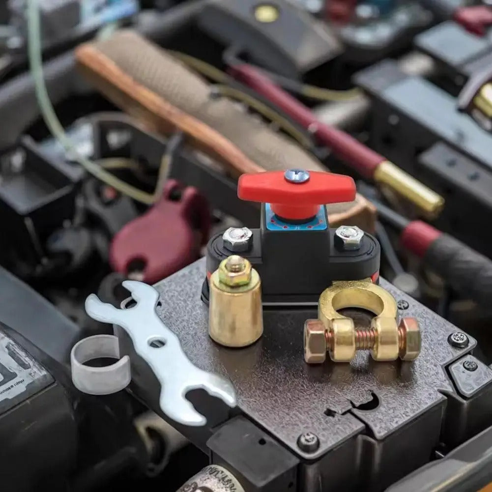 Universal Car Battery Disconnect Switch with Pure Copper Terminal ā Safe Power Cut-Off for Vehicles