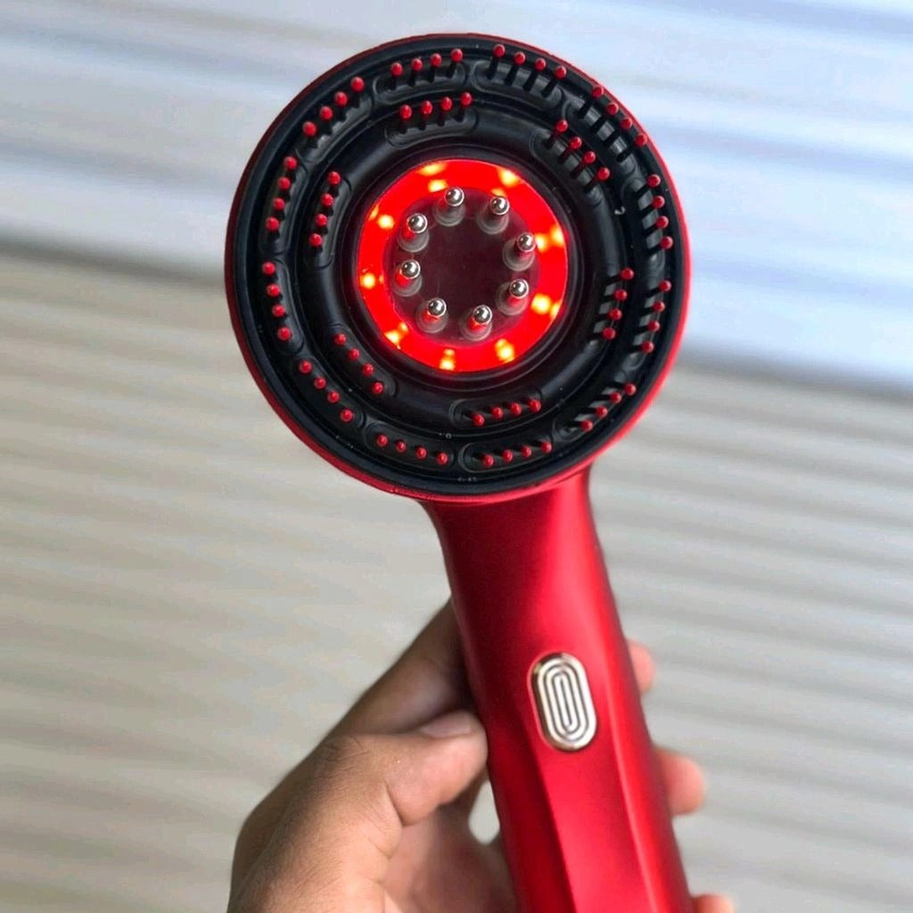 Electric Scalp Massage Comb ā With Vibration & LED Therapy Rechargeable