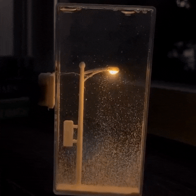 DIY Snow Scene Night Light – Street Lamp Design