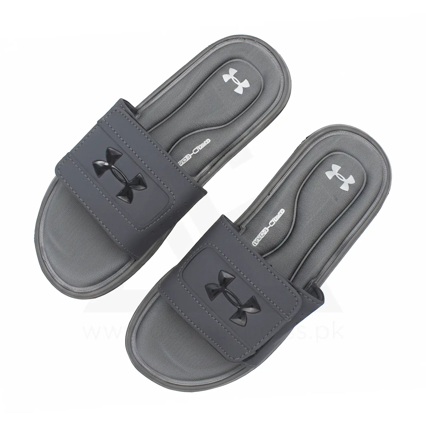 UA Foambed Adjust Slide - Grey