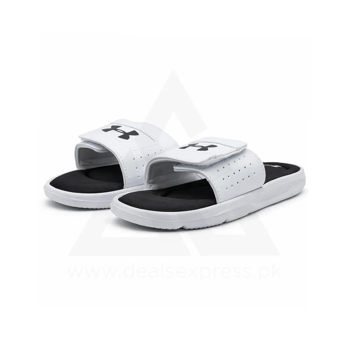 UA Foambed Adjust Slide - White Duo