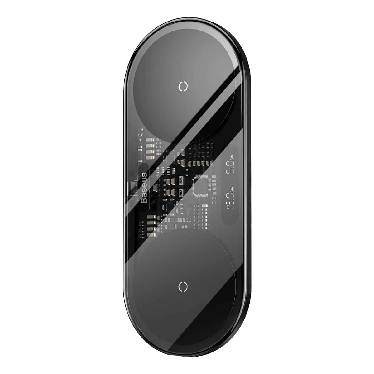 Baseus Digital LED Display 2in1 Wireless Charger 20W Black Universal version