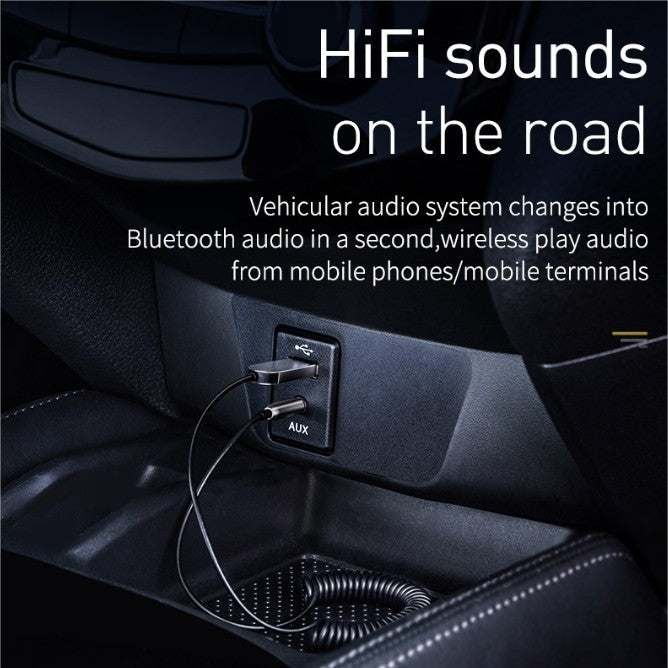 Baseus BA01 USB Bluetooth Adapter Dongle Cable For Car 3.5mm Jack Aux Bluetooth 5.0 Speakers audio transmitter