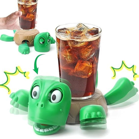 Turtle Cup Holder,Turtle Coaster with Funny Expression