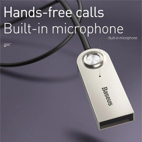 Baseus BA01 USB Bluetooth Adapter Dongle Cable For Car 3.5mm Jack Aux Bluetooth 5.0 Speakers audio transmitter