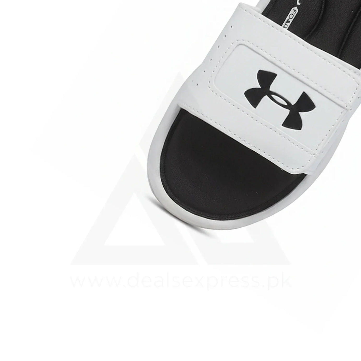 UA Foambed Adjust Slide - White Duo