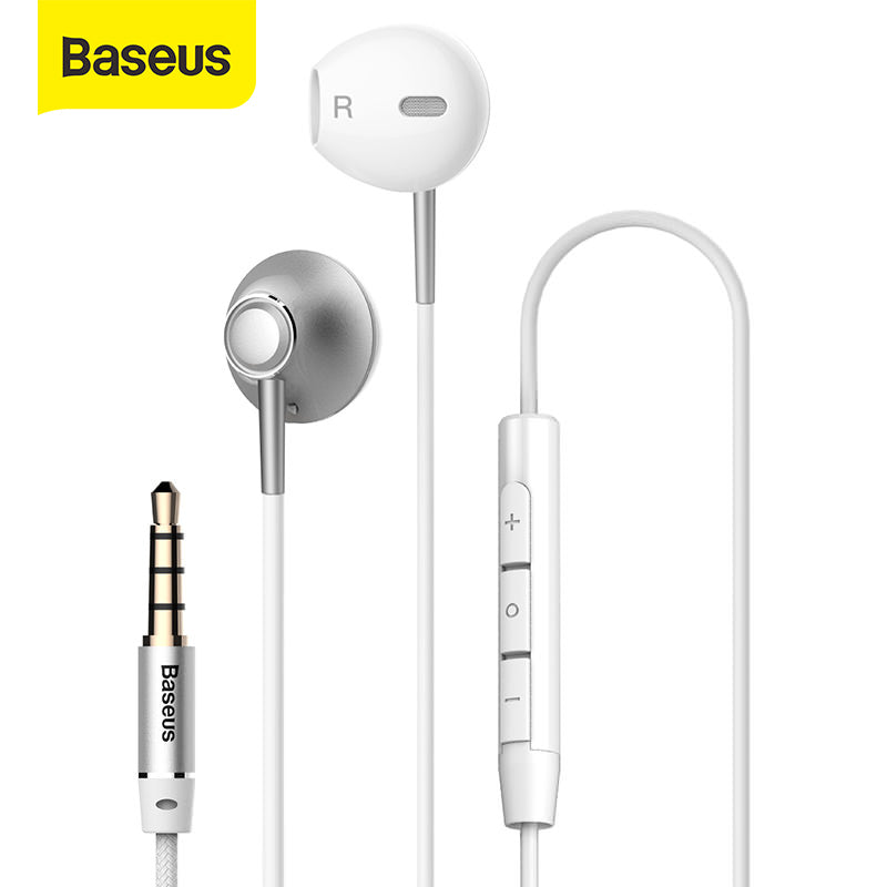 Baseus H06 3.5 mm 6D Microphoe Stereo In-ear Earphone Wired Headphones