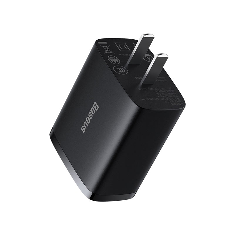 Baseus Charger 17W 3 Usb Output Black US Plug CCXJ020001