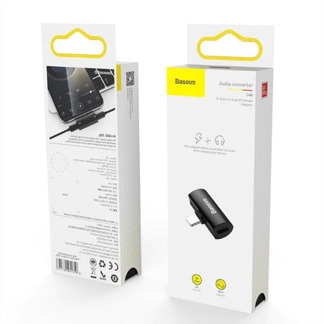 Baseus 3 in 1 Charging+Music+Calling  Lightning iPhone male to Dual iPhone Female adopter