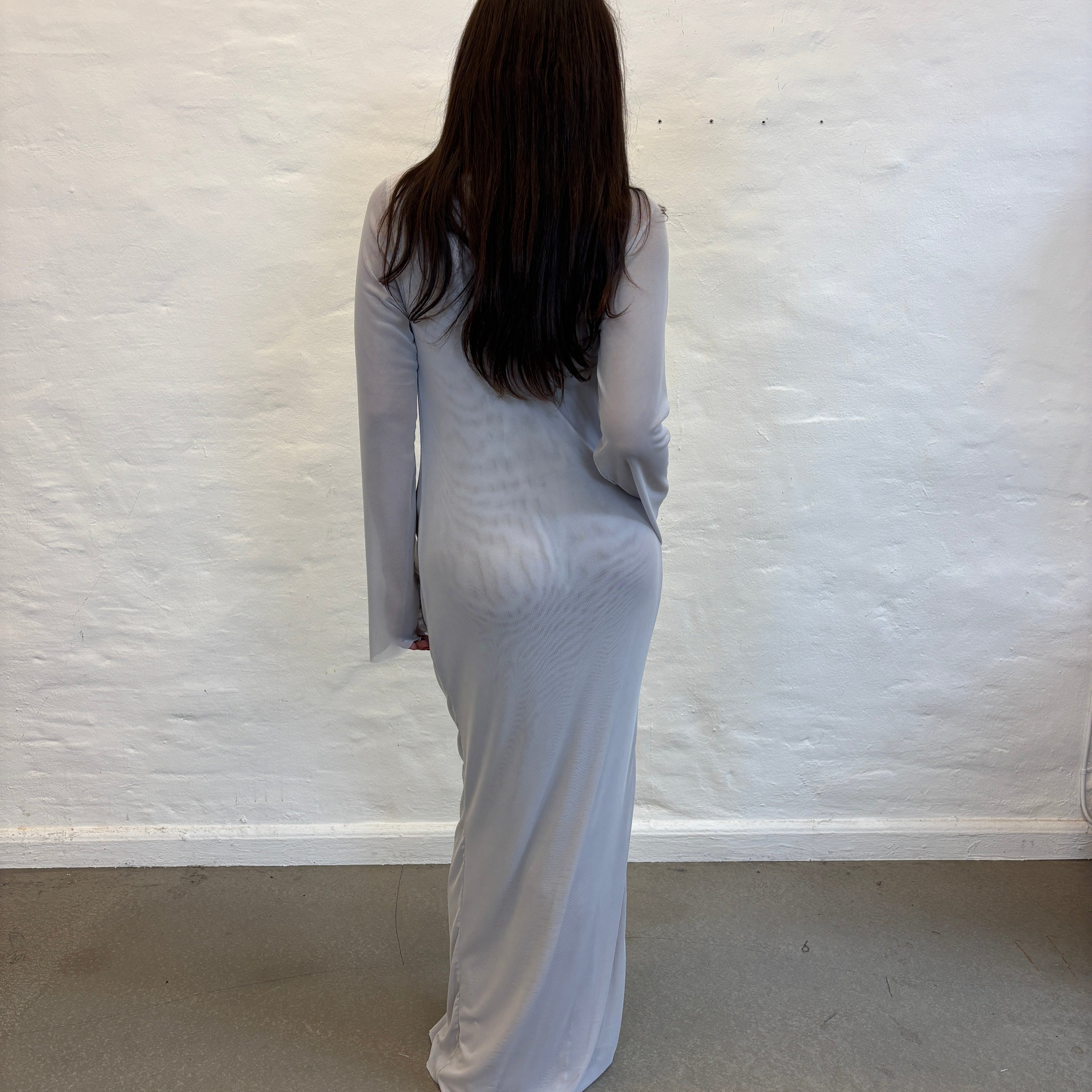 ALBA DRESS W BRA LIGHT GREY