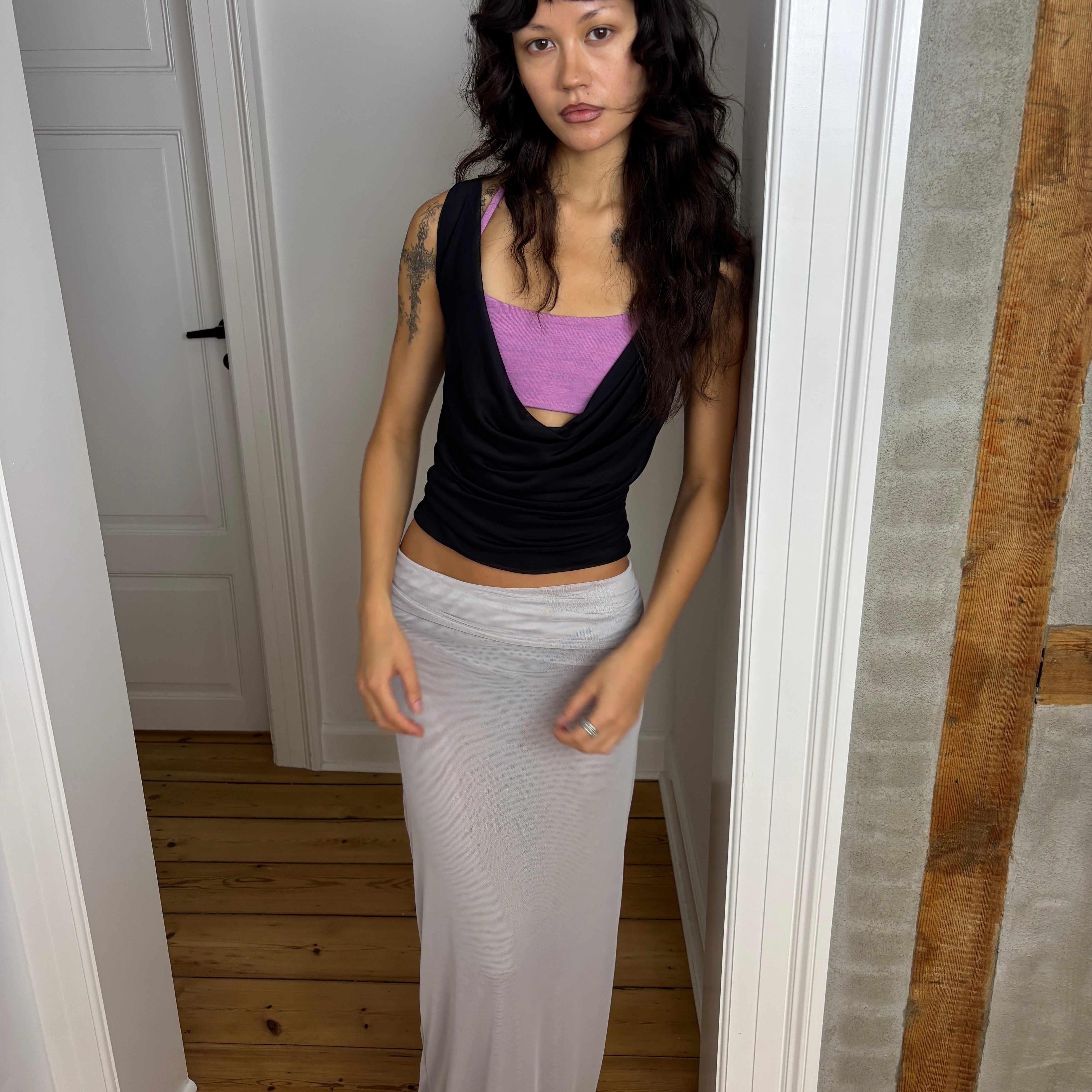 ALBA TOP W BRA BLACK