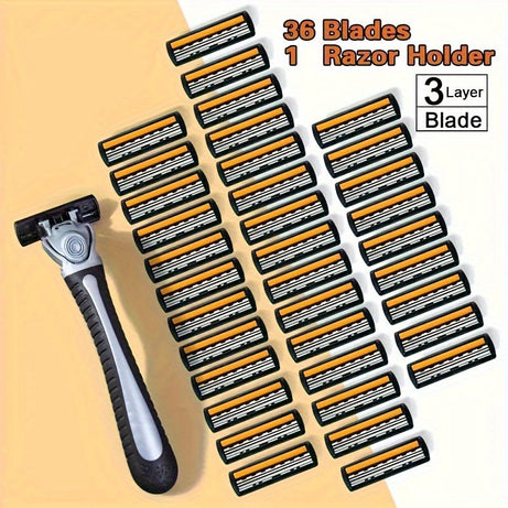 Triple Stainless Steel Hair Removal Razor Blades