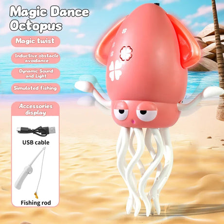 Electric Dancing Octopus Toy with Smart Obstacle Sensor