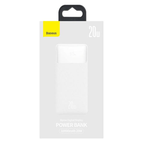 Baseus Bipow Digital Display 20W 10000mAh Power Bank White (PPDML-L02)