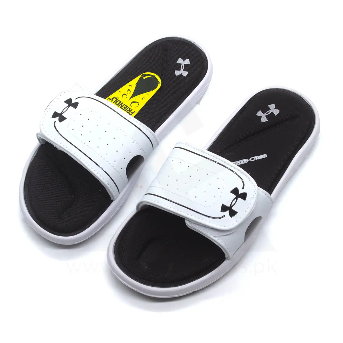 Ua Foambed Adjust Slide V2 - White Duo