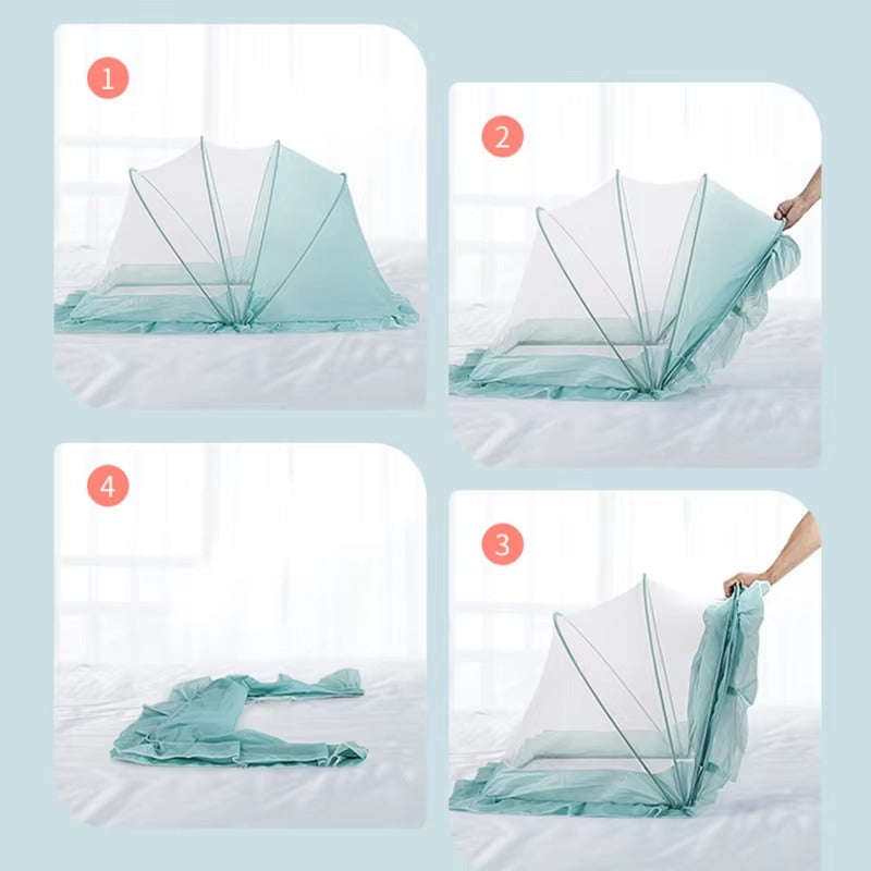 Travel-Friendly Foldable Baby Mosquito Net – Suitable for up to 2.5 years baby