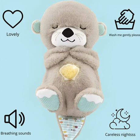 Breathing Otter Plush Soft Toy - Teddy bear
