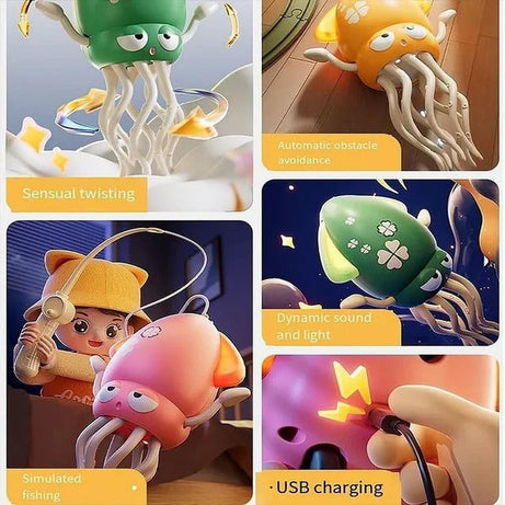 Electric Dancing Octopus Toy with Smart Obstacle Sensor