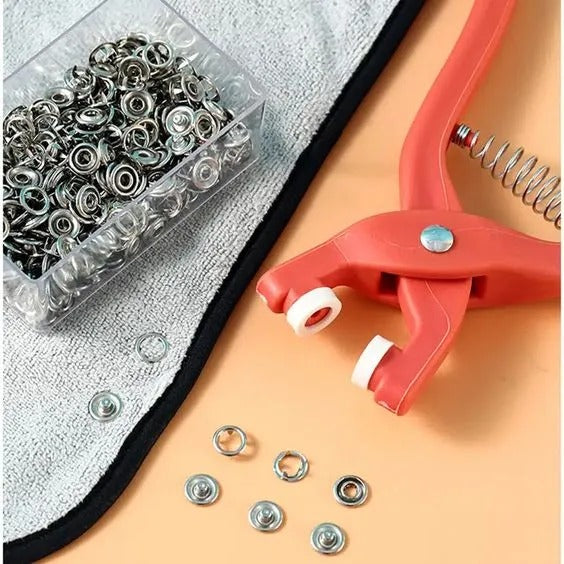 Snap Button Kit with Pliers – Free 50 Sewing Button Sets