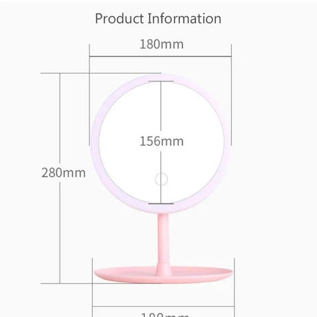 Makeup Mirror with LED Lights – Compact, Portable, and Touch Control