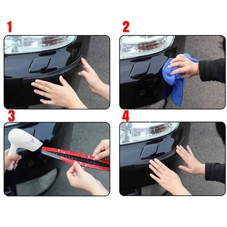 Anti-collision Strips for Car Front and Rear Bumper (Two Pieces)