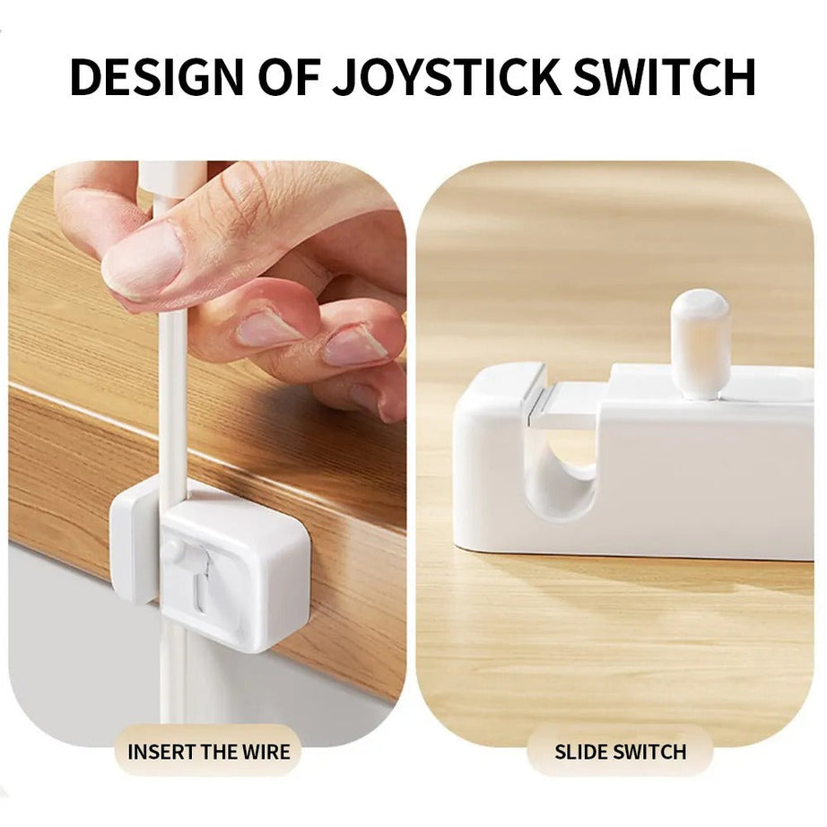 Magnetic Cable Organizer Clip – Desk Mount for Charging Cables