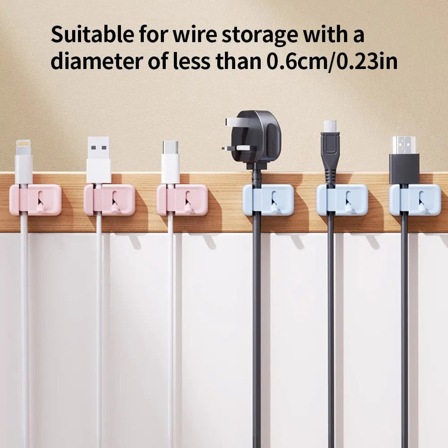 Magnetic Cable Organizer Clip – Desk Mount for Charging Cables