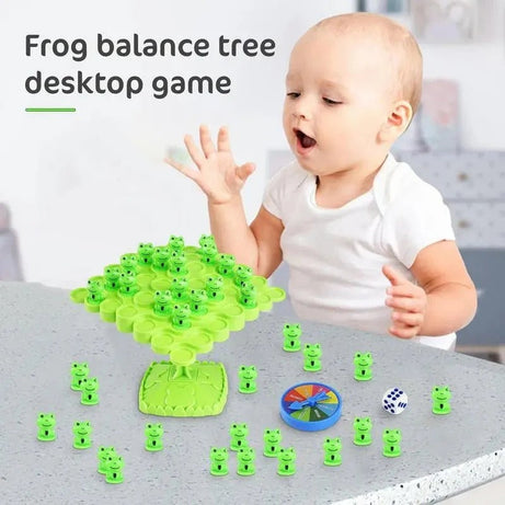 Frog Balance Tree Game – Fun & Educational Stacking Toy for Kids