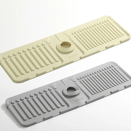 Silicone Sink Tray Splash Guard Pad - Quick-Drain Design for Kitchen & Bathroom