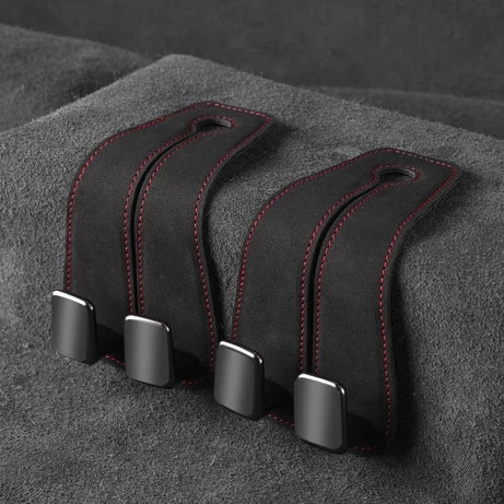 Car Headrest Organizer Premium Leather Hook