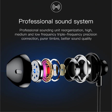 Baseus H06 3.5 mm 6D Microphoe Stereo In-ear Earphone Wired Headphones