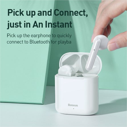Baseus W09 TWS Bluetooth Earphone Wireless Handsfree Headphones Stereo Buletooth 5.0 Earphone